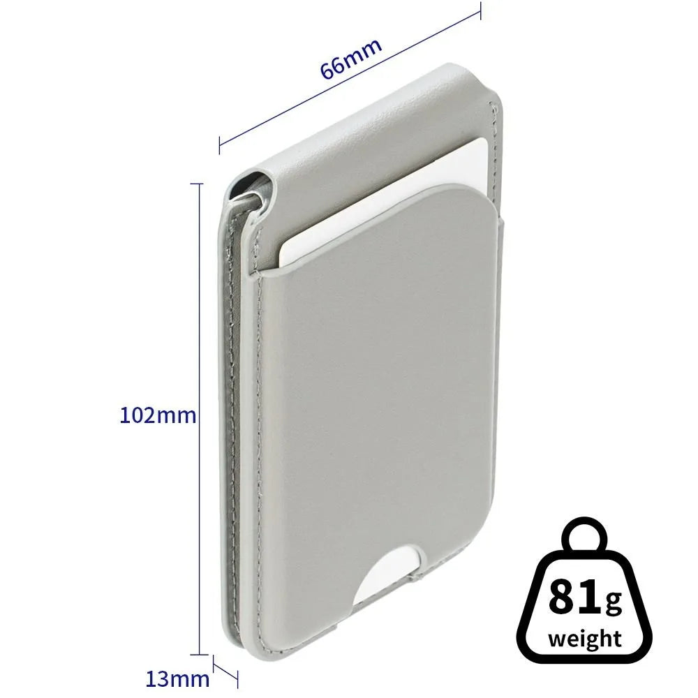 Wallet Phone Card Holder Strong Adsorption Foldable Magnetic Stand Safety Leather for Iphone 16 15 14 13 12 Promax